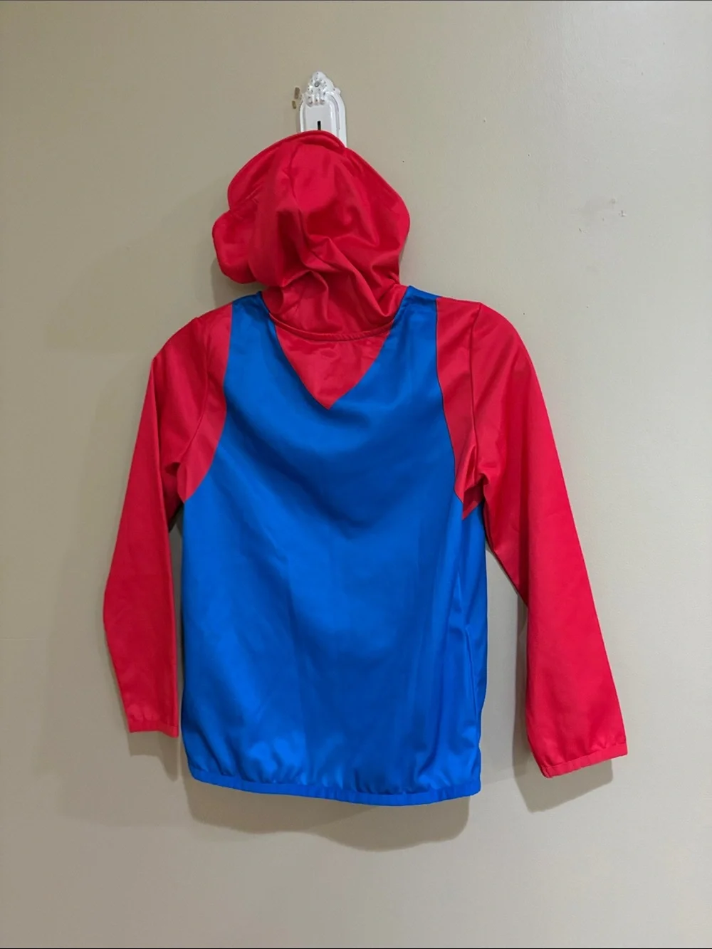 Super Mario Red and Blue Superhero Hoodie by Jumping Beans size 10